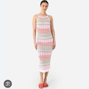 Z supply Camille knit crochet midi dress